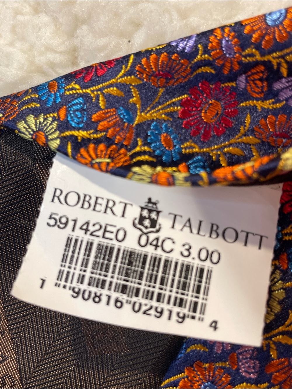 Robert Talbott Floral Necktie Best of Class 100% Silk Tie - Picture 6 of 9